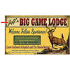 Big Game Lodge Sign - 23 x 39