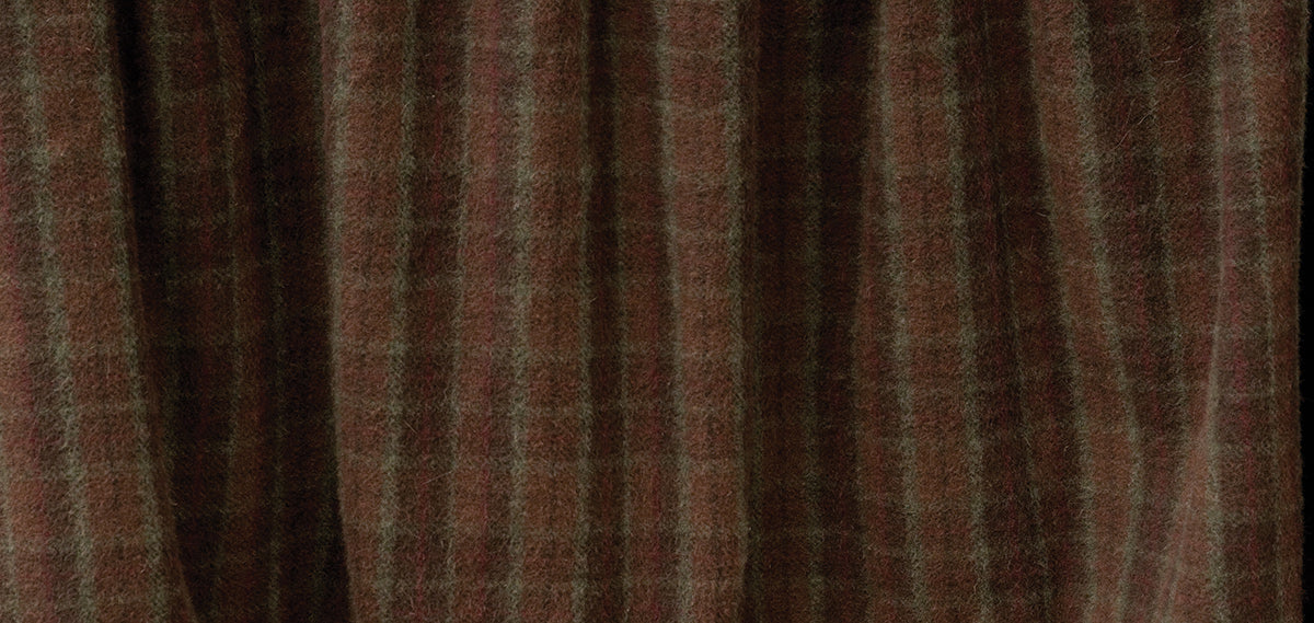 Cabin Bear Gathered Plaid Bedskirt - King