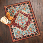 Turquoise Canyon Rug - 5 x 8