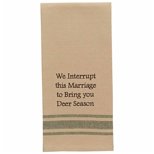 Marriage Interruption Embroidered Dishtowels - Set of 6