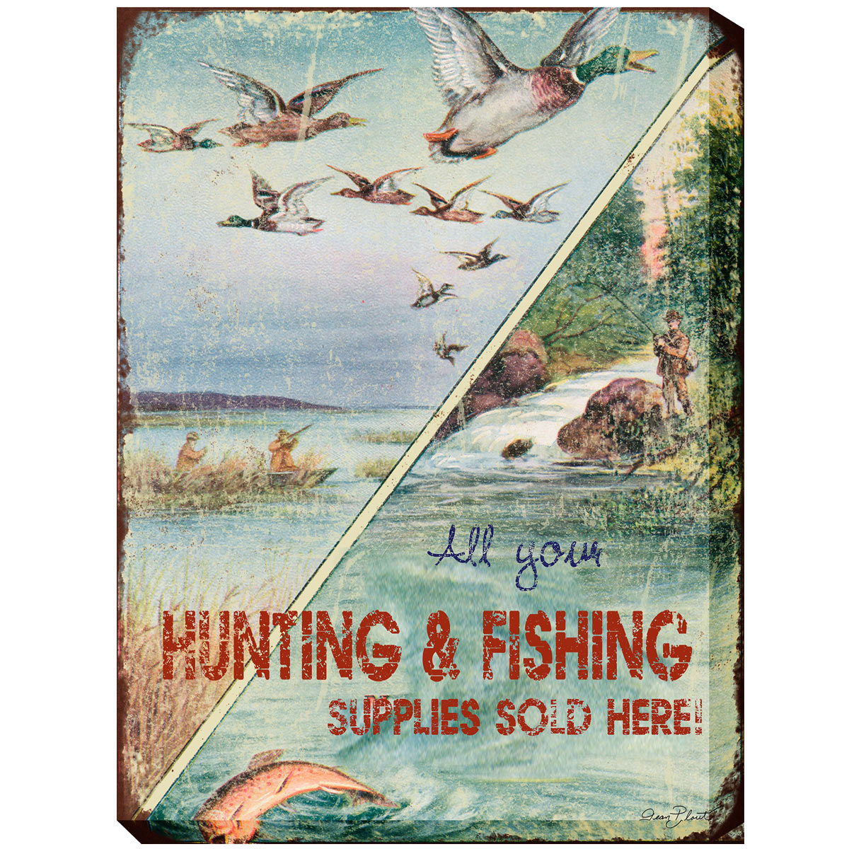 Bait & Tackle Canvas Art