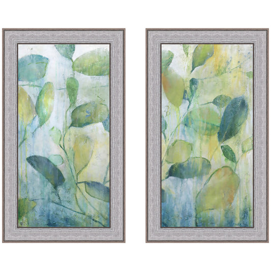 Woodland Leaves Canvas Art - Set of 2