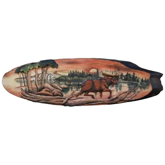 Moose Wood Slice Wall Art