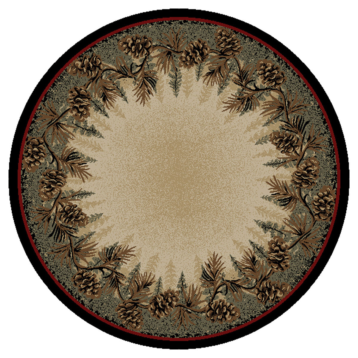 Village Pines Rug - 5 Ft. Round