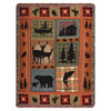 Deer & Bear Lake Tapestry Throw