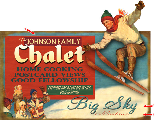 Chalet Lodge Sign