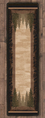 Tall Pine Woods Rug - 2 x 8