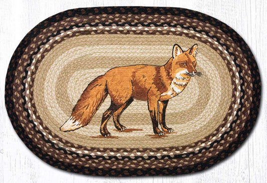 Fox Oval Patch Rug