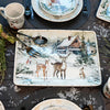 December Woodland 16 Inch Rectangular Platter