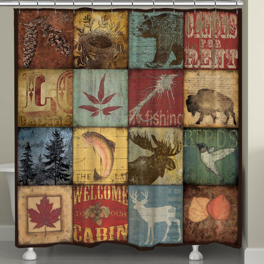 Cabin Lifestyle Shower Curtain