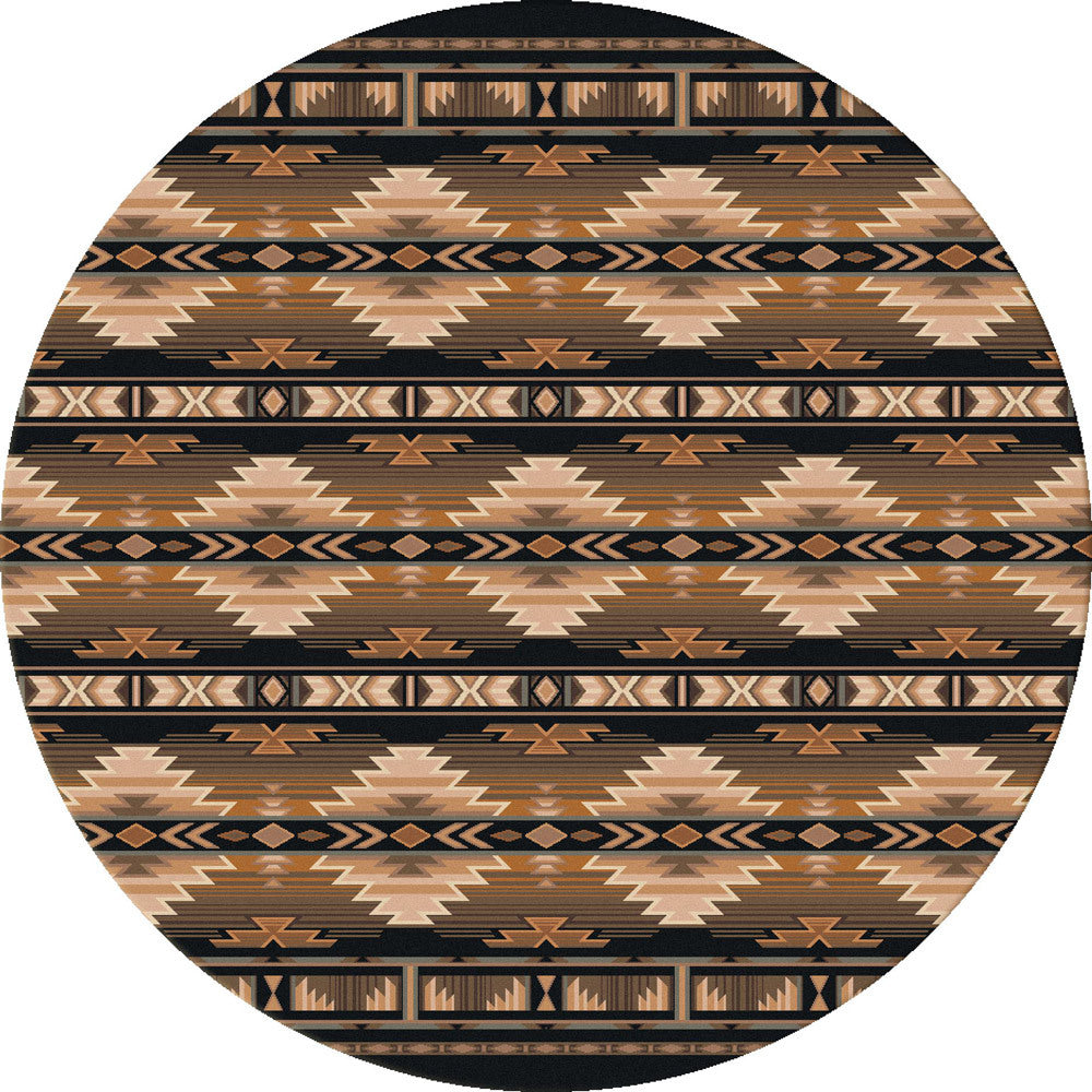 Rio Rancho Brown Rug - 8 Ft. Round