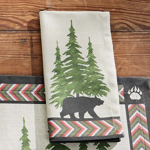 Wilderness Bear Path Napkins - Set of 4