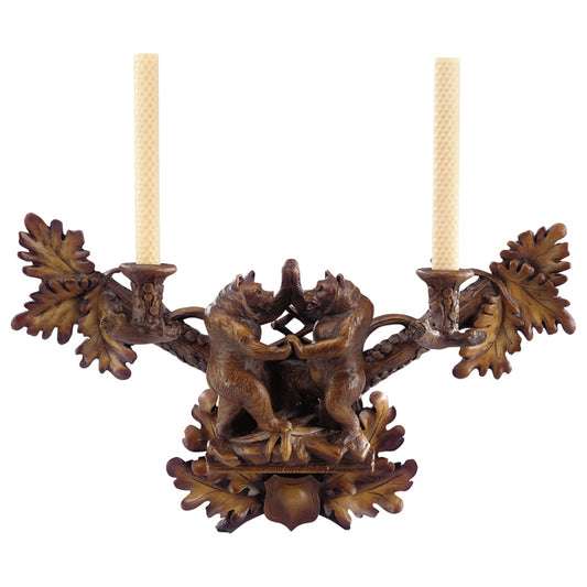 Dancing Bears Wall Candleholder