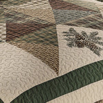 Pinecone Patchwork Throw