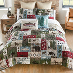 Woodland Wildlife Quilt Bed Set - Queen