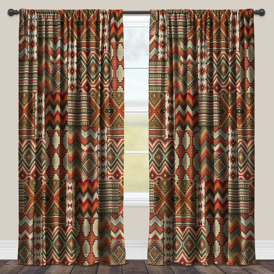 Sage Kilim Blackout Window Panel - 95 Inch - OUT OF STOCK UNTIL 10/07/2026