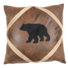 Shearling Diamond Bear Pillow