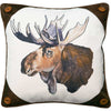 Moose Buttons Accent Pillow