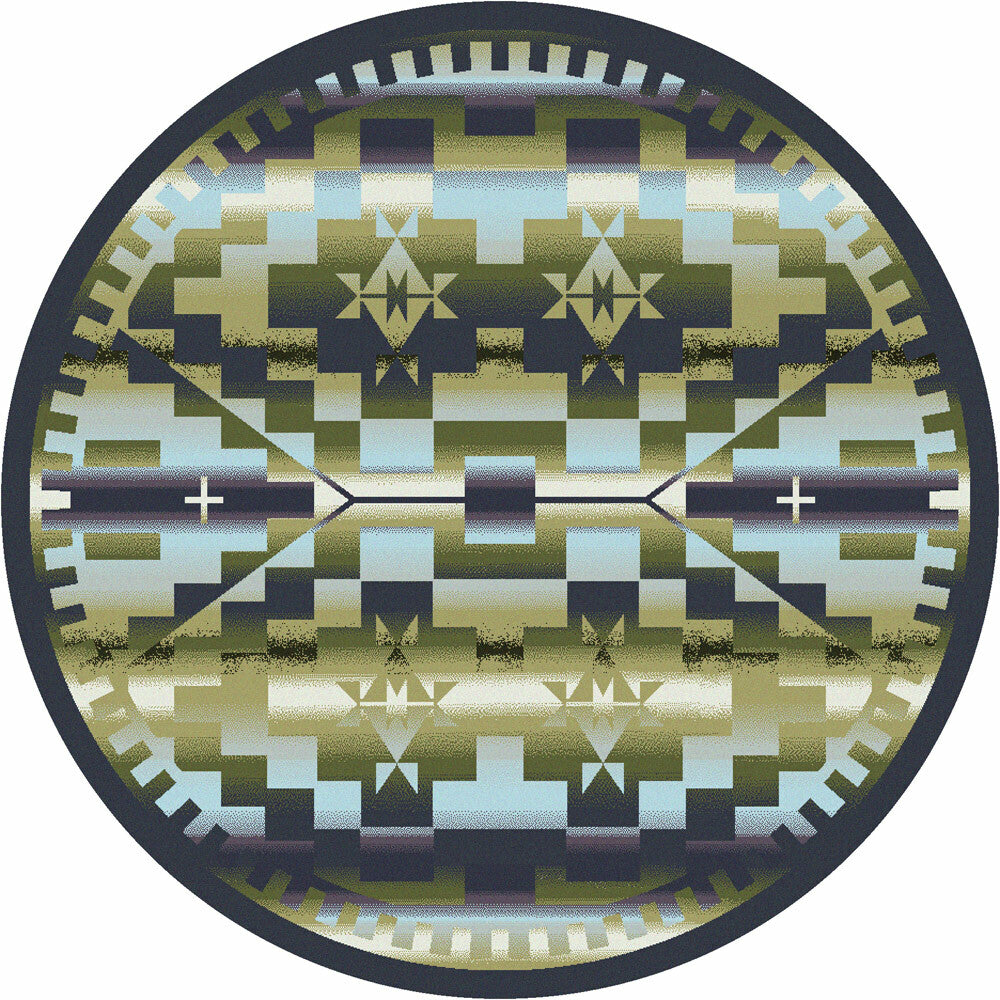 Rain Dance Rug - 8 Ft. Round