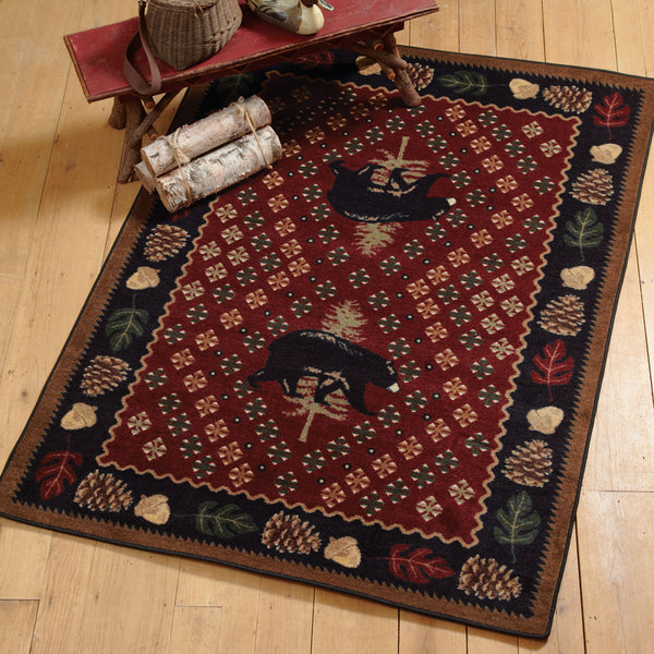 Bear Patchwork Rug - 3 x 4