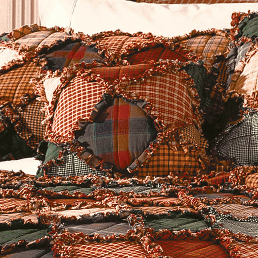 Plaid Blocks Pillow