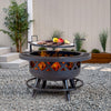 Rainier Fire Pit with Cooking Shelf