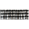 Timber Black & White Plaid Valance