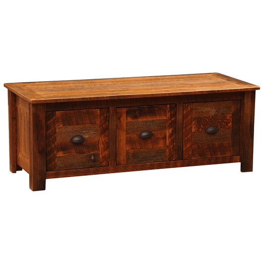 Barnwood Entry Bench with Barnwood Legs