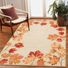 Autumn Leaves Tan Indoor/Outdoor Rug - 8 x 12