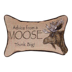 Lessons from a Moose Reversible Tapestry Pillow