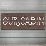Our Cabin Personalized Stretched Canvas - Large