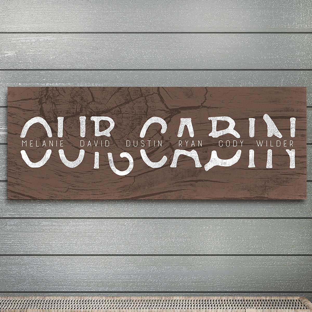 Our Cabin Personalized Stretched Canvas - Large