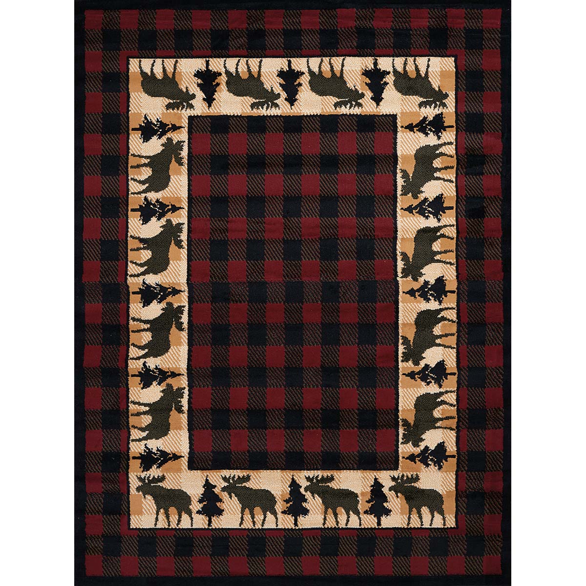 Moose Plaid Rug - OUT OF STOCK UNTIL 09/02/2026
