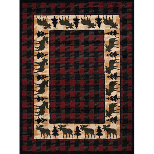 Moose Plaid Rug - OUT OF STOCK UNTIL 09/02/2026