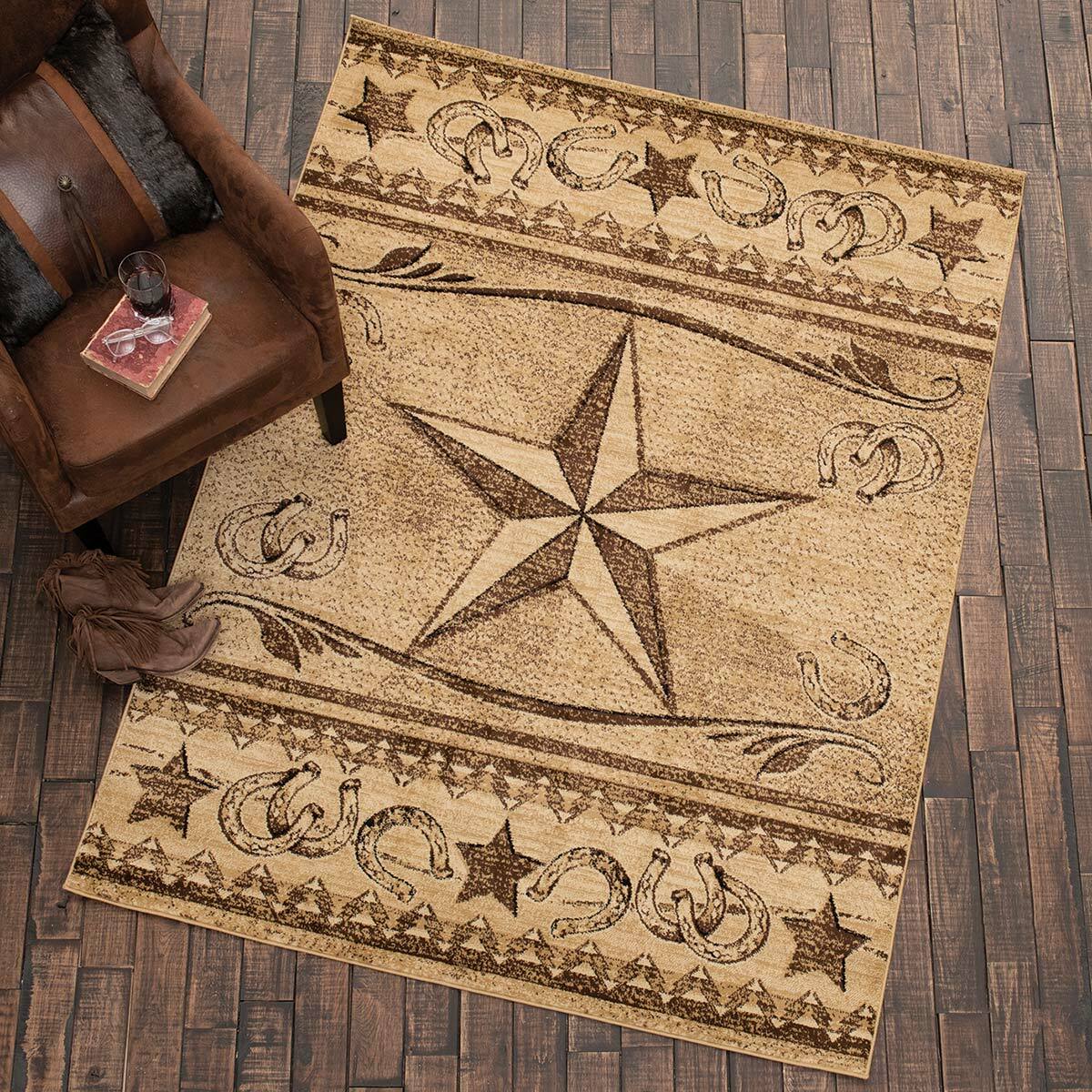 Lone Star Corral Rug - 5 x 7