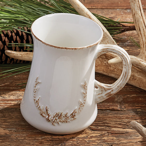 Northwoods Antler Ceramic Mugs - Set of 4
