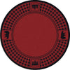 Bear Refuge Red Rug - 8 Ft. Round