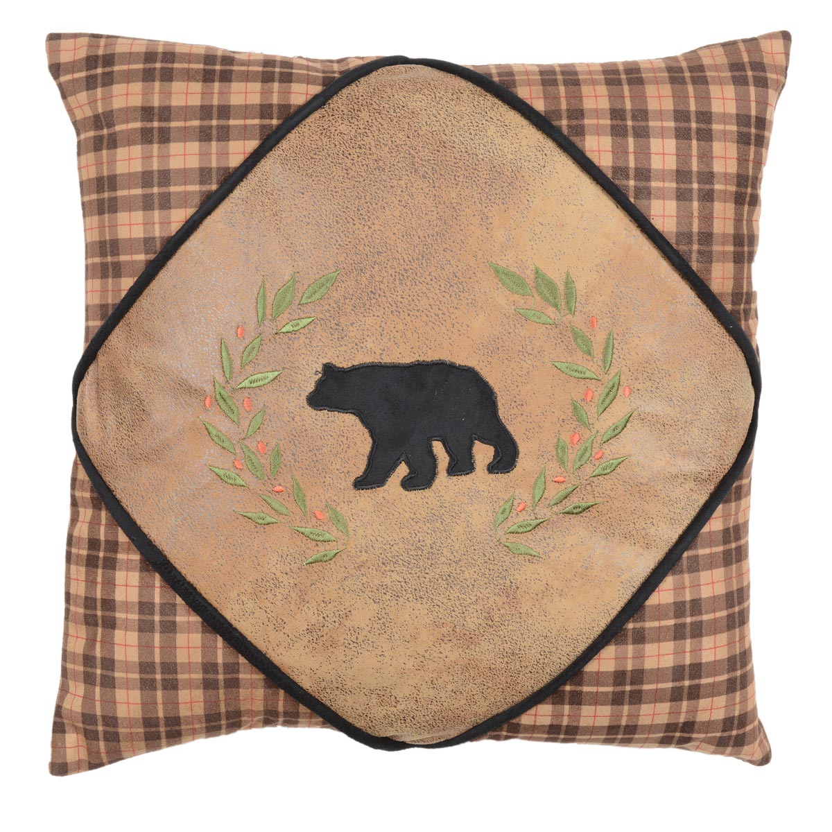 Alpine Bear Diamond Bear Pillow - SALE