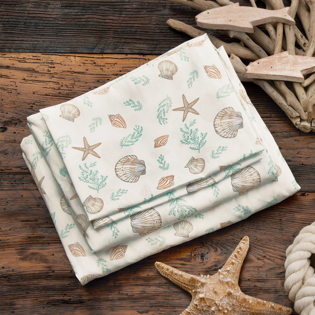 Scattered Seashells Sheet Set - King - CLEARANCE