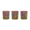 Etched Woods Votive Candle Holders - Set of 3