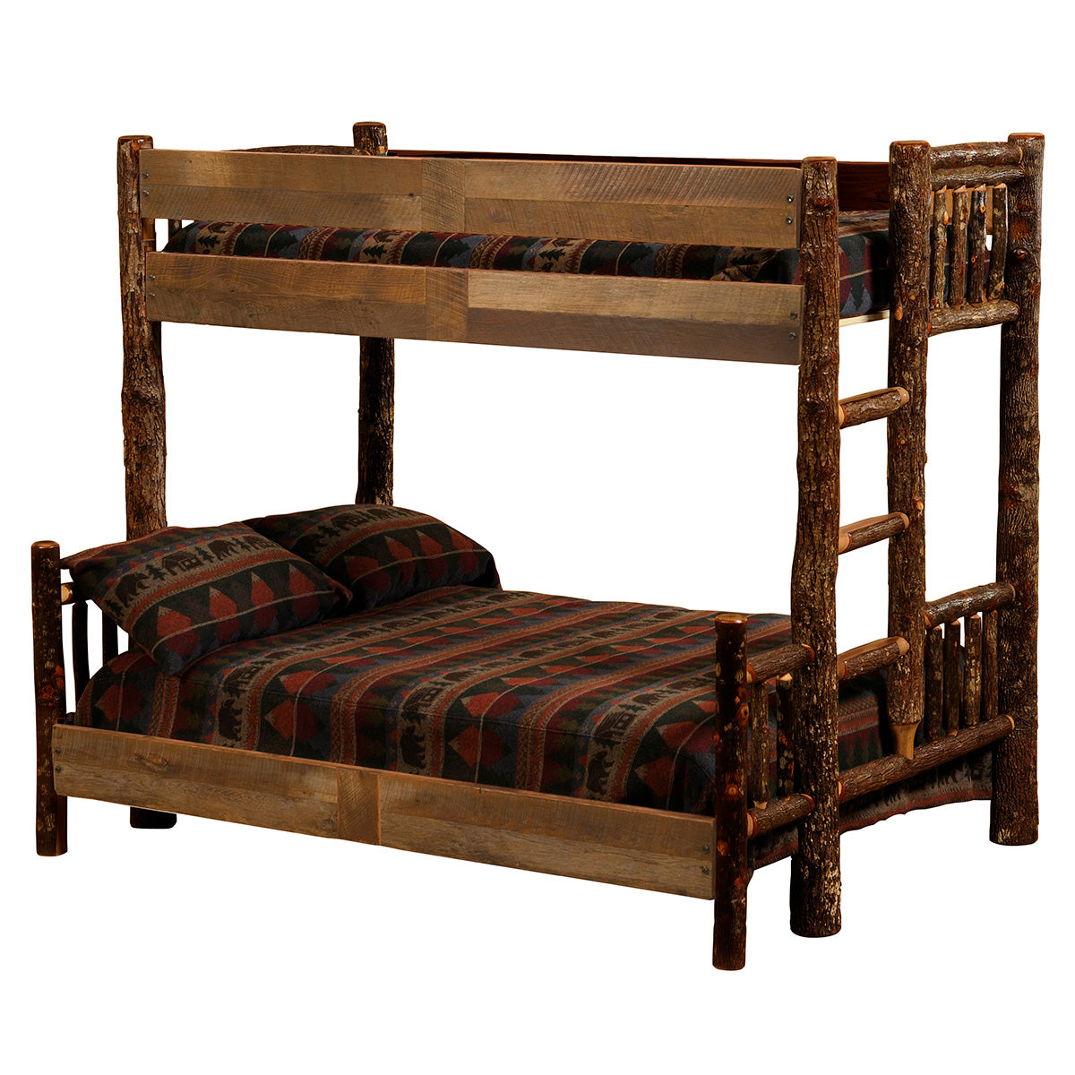 Appalachian Lodge Full/Twin Bunk Bed - Ladder Left