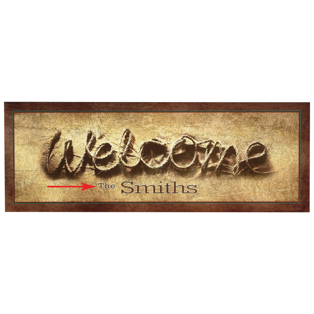 Personalized Welcome Rope Stretched Canvas