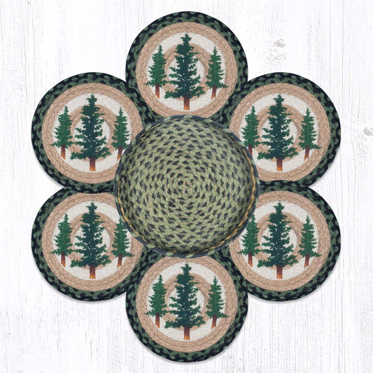 Forest Pines Trivets & Basket Set