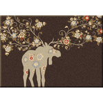 Moose Blossom Chocolate Rug - 4 x 5