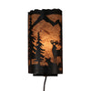 Deer Scene Panel Sconce