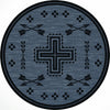 Crossed Arrows Flint Rug - 8 Ft. Round