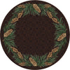 Pinecone Wreath Rug - 8 Ft. Round