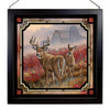 Deer in the Mist Stained Glass Art