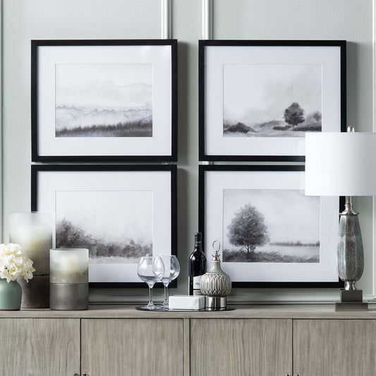 Minimalist Landscapes Wall Art - Set of 9