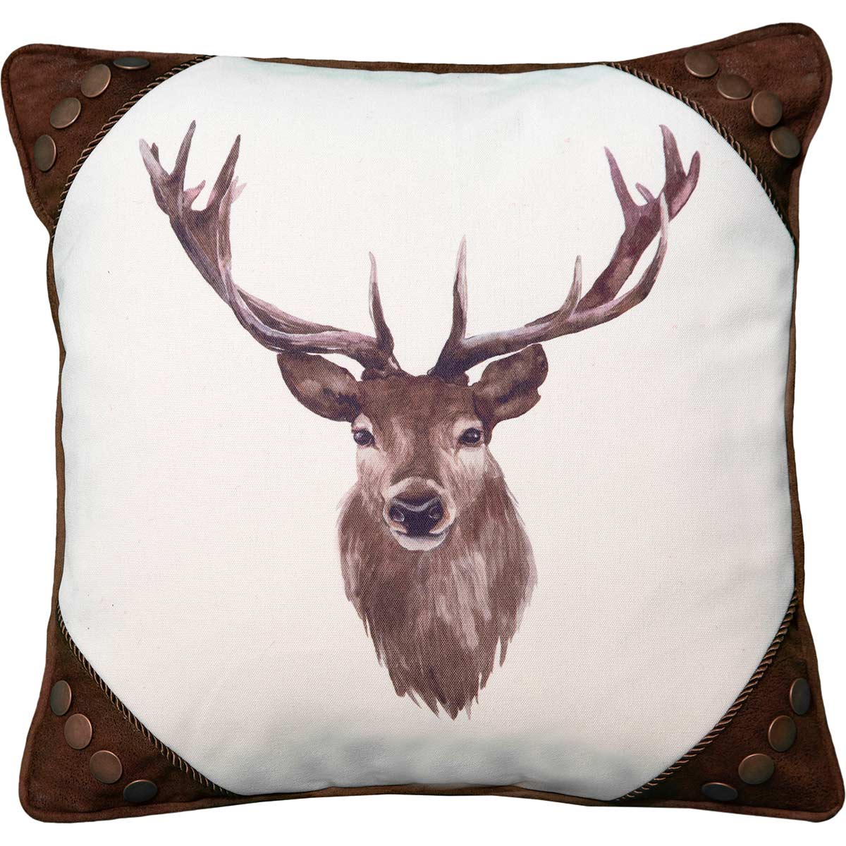 Buck Portrait Accent Pillow - OUT OF STOCK UNTIL 06/10/2026